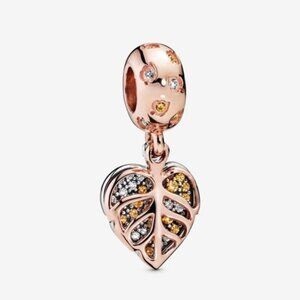Sparkling Leaves Dangle Pandora Charm